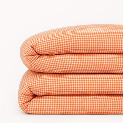 Dekbedovertrek baby biologisch katoen gingham