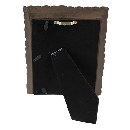 Photo Frame 10x15 cm Brown Polyresin Photo Frame