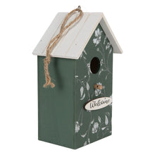 Vogelhuis 15x10x22 cm Groen Hout