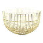Broodmand goud 20x20x12 cm ijzer