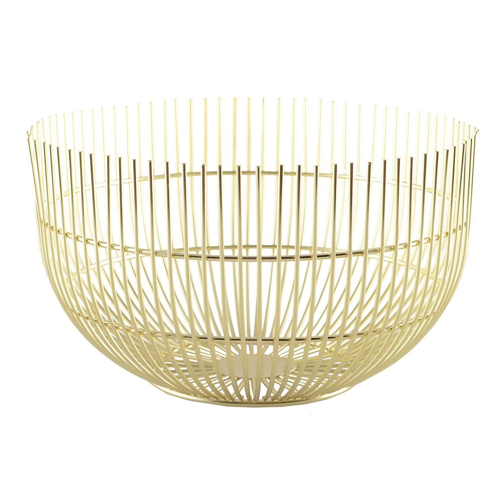 Gouden broodmand groot model 20x20x12cm