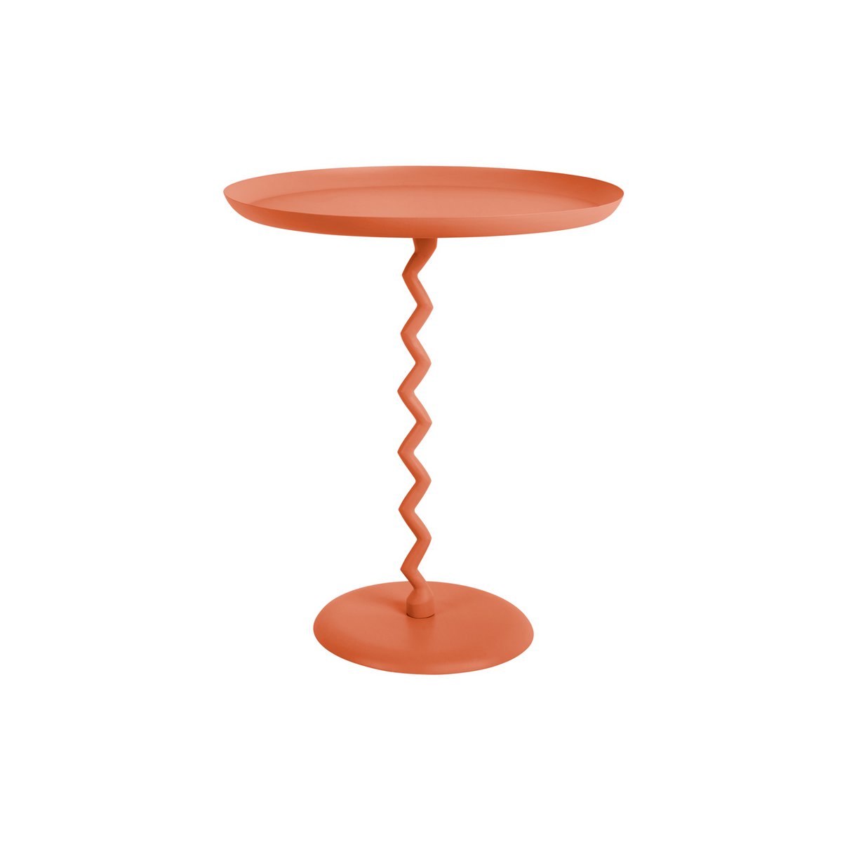 Bijzettafel 44x52 cm ijzer oranje
