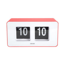 Wandklok tafelklok 18x9 cm rood plastic