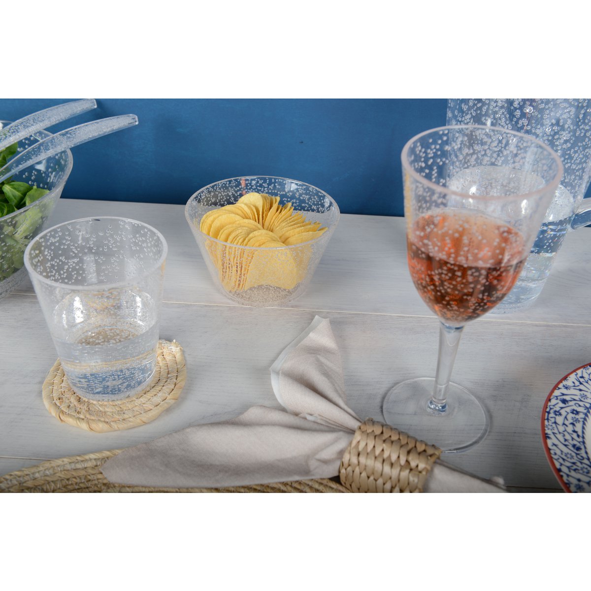 Acryl bubble cup 14x14x8.7 cm transparant