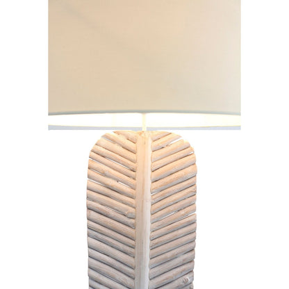 Vloerlamp drijfhout wit 175 cm