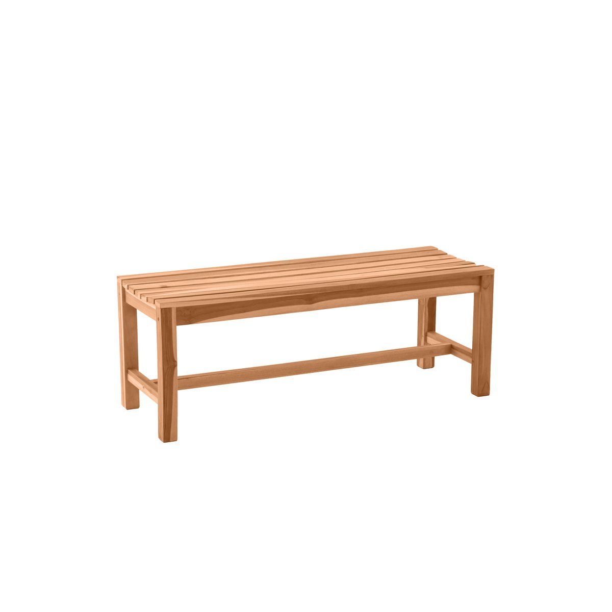 Teak tuinbank 120 cm rugloos