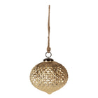 Christmas bauble Ø 15x15 cm Gold-coloured Glass Christmas Tree Decoration