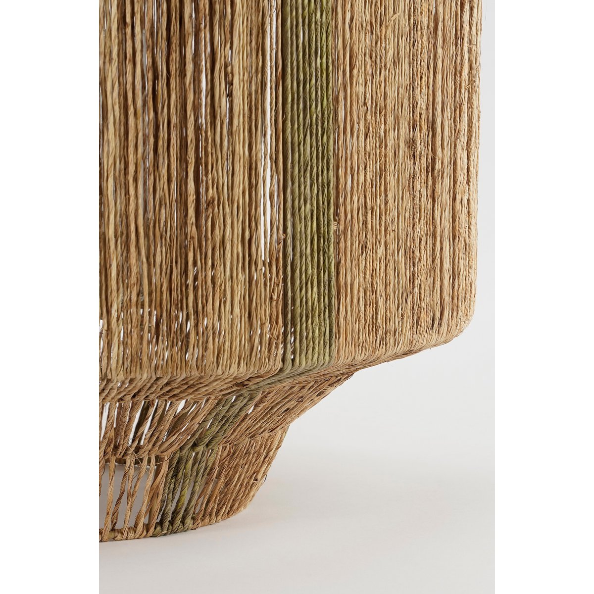 Lantaarn H51 x Ø40 cm jute donkergroen