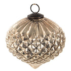 Christmas bauble Ø 15 cm Silver Coloured Glass Christmas Decoration