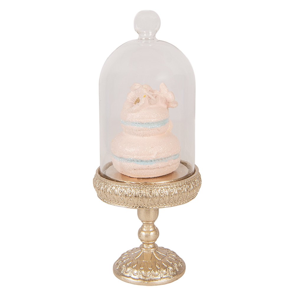 Decoratie beeld macarons 7x17 cm goudkunststof