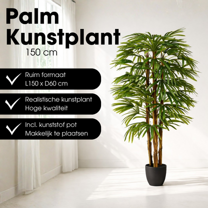 Kunstplant Raphis Palm 150 cm groen