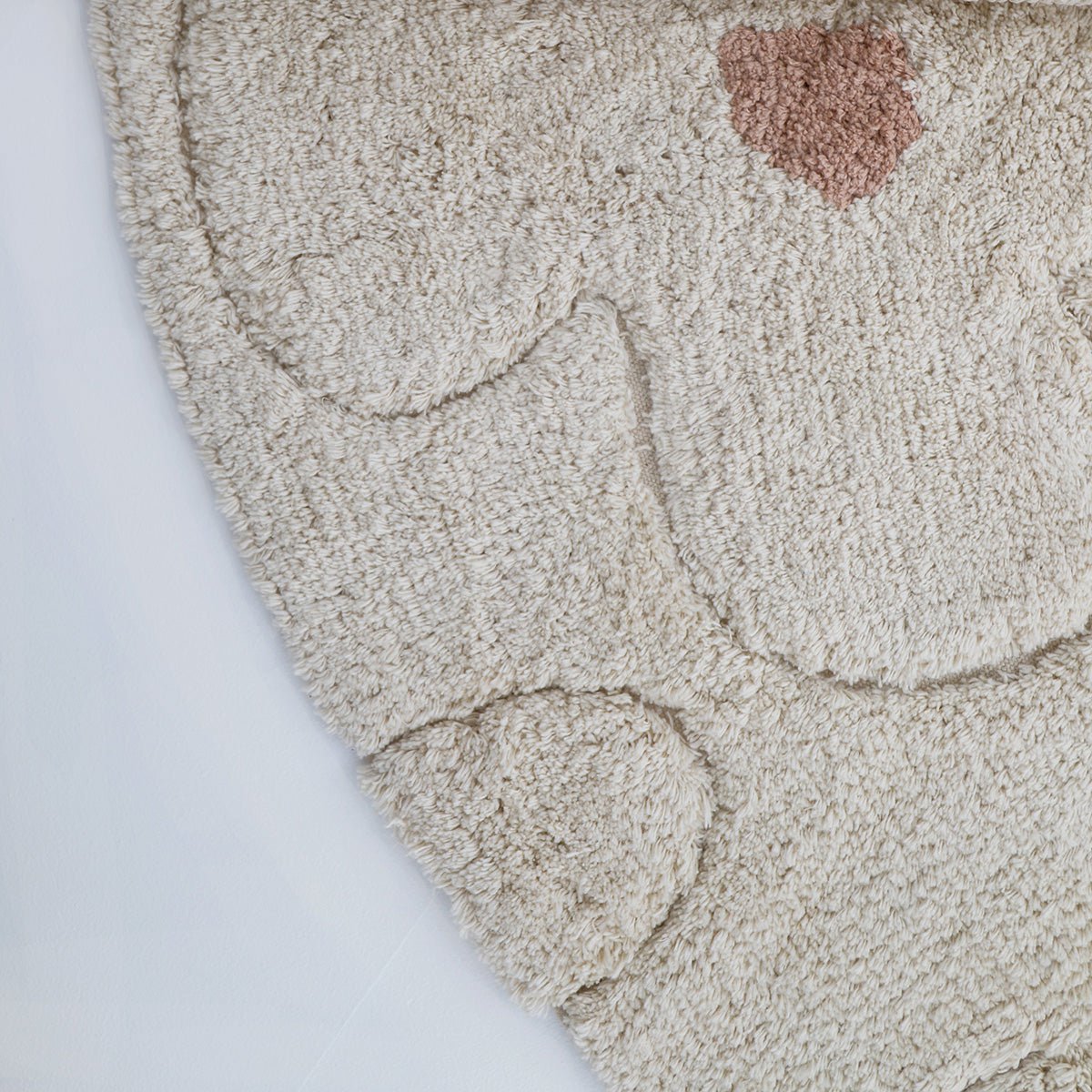 Nursery rug washable cotton flower flora flora flora round