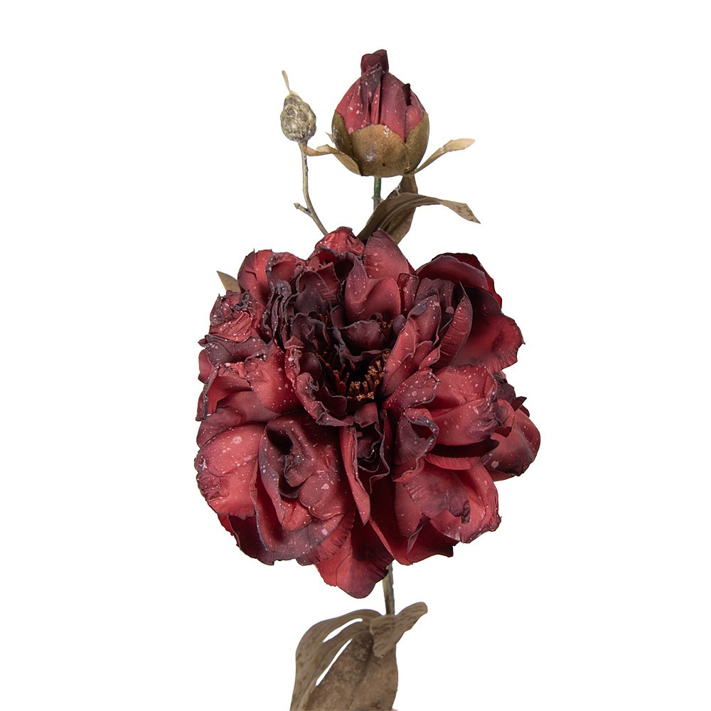 Kunstbloem tak 73 cm rood kunststof