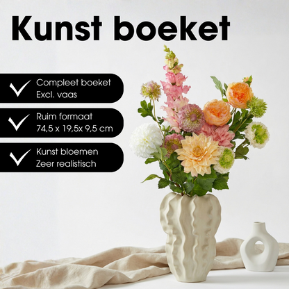 Kunstboeket Jean 74,5 cm meerkleurig