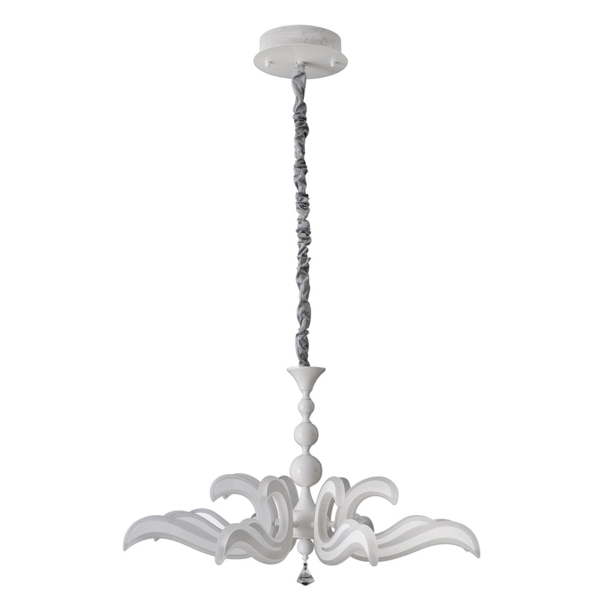Kroonluchter Ludwig Ø 66 cm metaal wit
