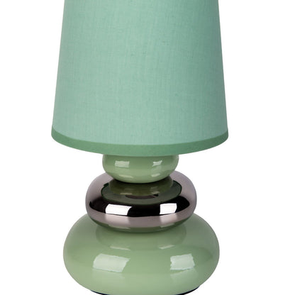 Ceramic table lamp "Stoney" Mint - Classic - Table Lay - - Mint - E14 - No information