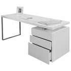 Bureau 180x85x76 cm wit MDF