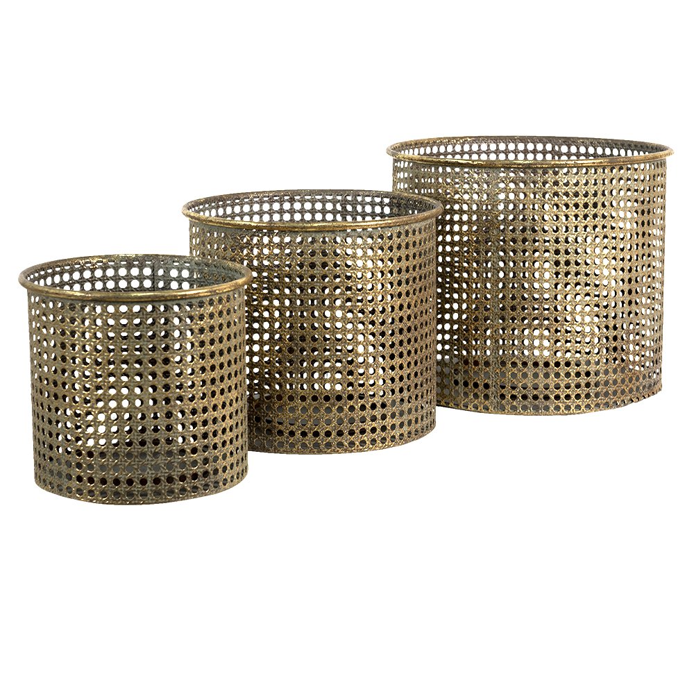 Windlicht metaal koper 2530 g