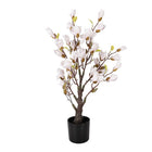 Kunstplant Magnolia 75 cm roze kunststof