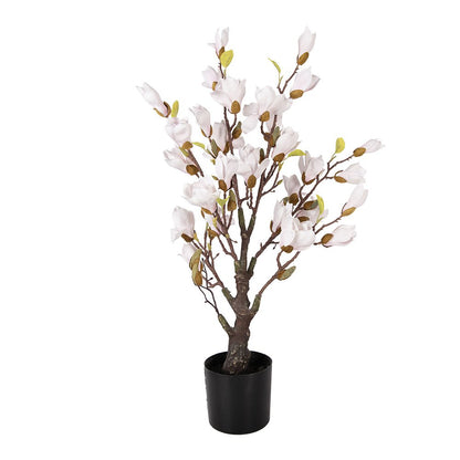 Kunstplant Magnolia 75 cm roze kunststof