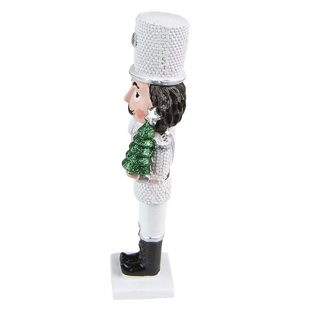 Notenkraker beeld 16 cm wit kunststof