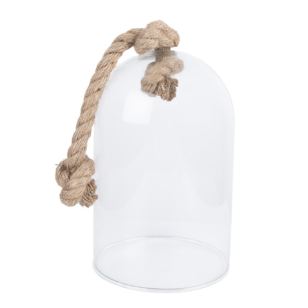 Bell Jar Ø 17x28 cm Transparent Wood Glass Bell Jar