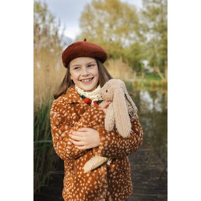 Children's Beanie Ø 23x3 cm Brown Synthetic Children's Hat