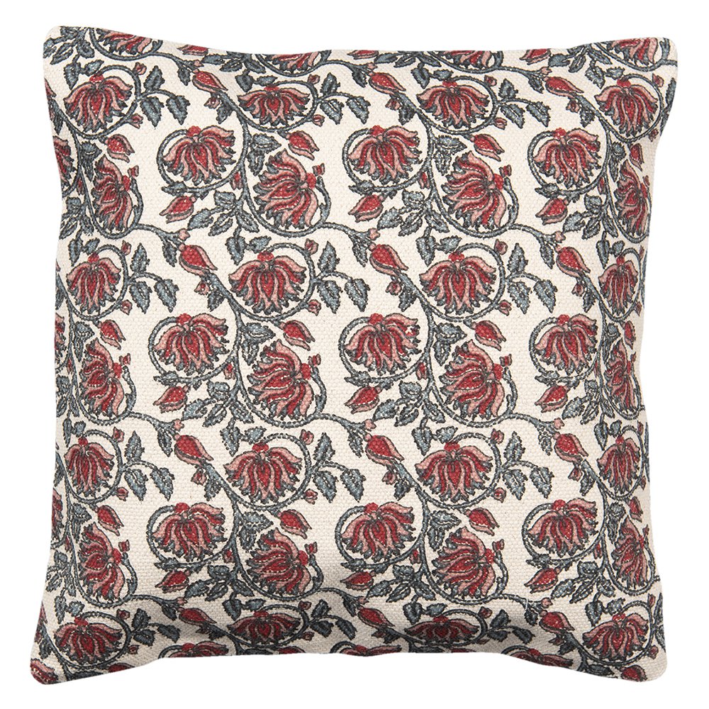 Kussenhoes 50x50 cm rood katoen