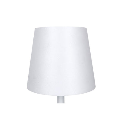 Tafellamp 29 cm naturel/wit LED batterij