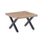 Salontafel 60x60x40 cm wild eiken zwart metaal