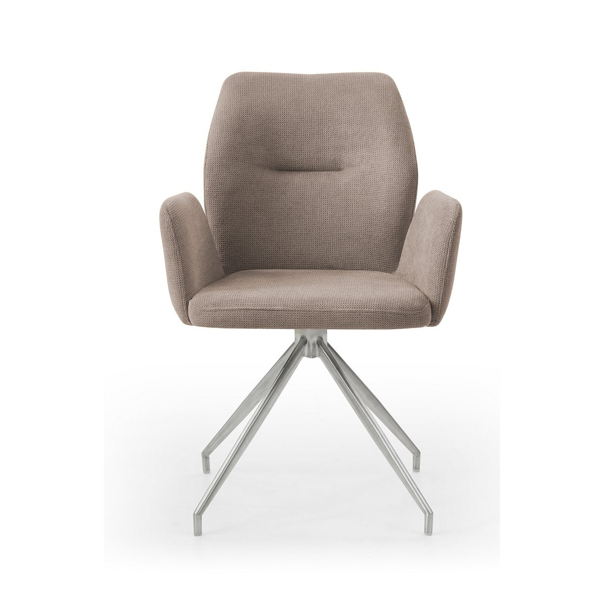 Fauteuil draaibaar 60x62x89 cm bruin pocketvering