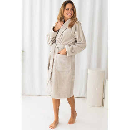 Teddybadjas dubbelzijdig beige