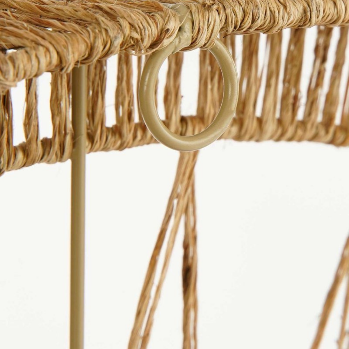 Wandspiegel 60 cm jute lichtbruin