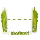 Hindernis parcours 20-80 cm groen wit