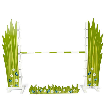 Hindernis parcours 20-80 cm groen wit