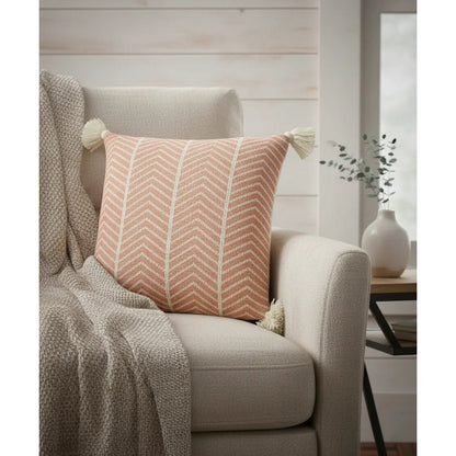 Kussenhoes 45x45 cm katoen dusty coral