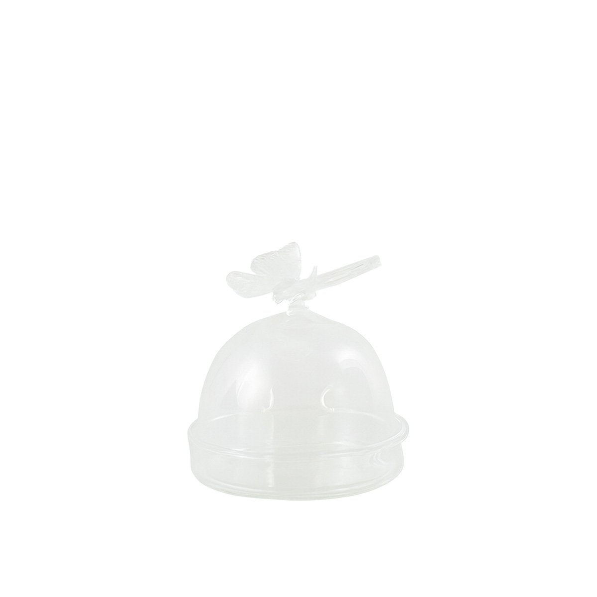 Snoepschaal glas transparant rond 5.5x5.5x6.5 cm