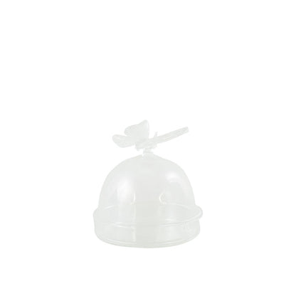 Snoepschaal glas transparant rond 5.5x5.5x6.5 cm
