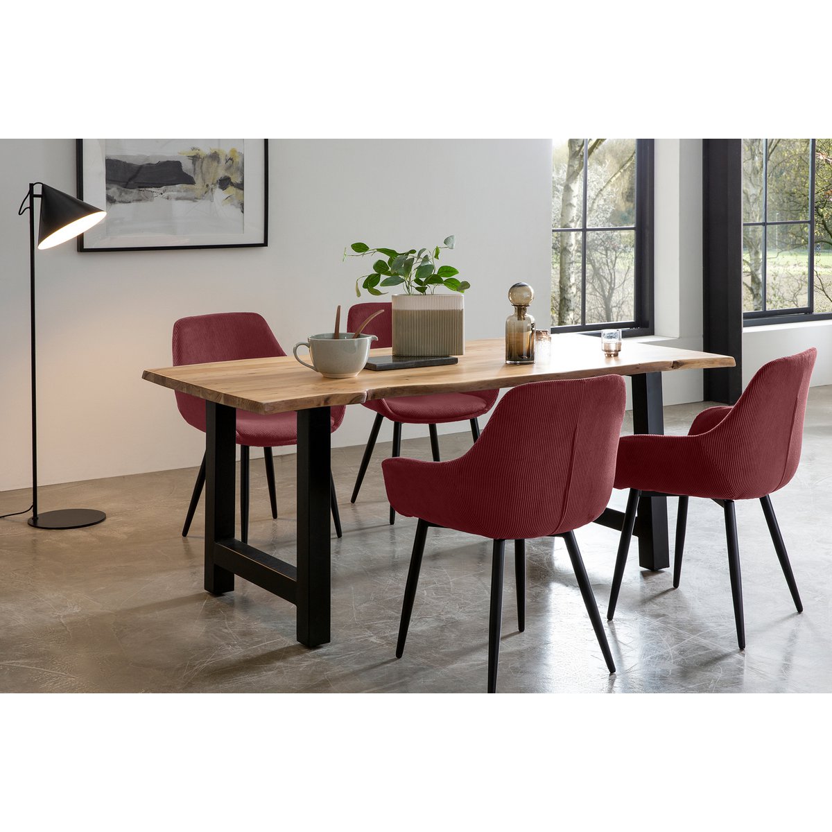 Eettafel massief acaciahout 160x85 cm
