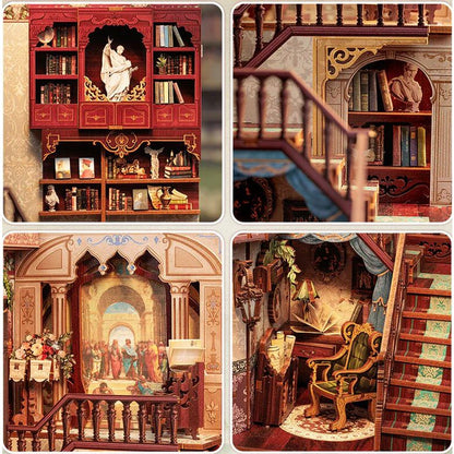 Boekenhoek modelbouw 18x11x23 cm hout