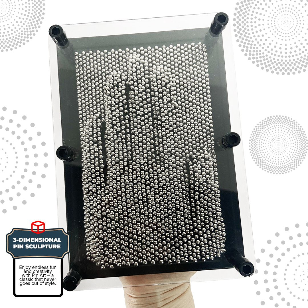 Nagelbord 18x13x4.5 cm zwart zilver