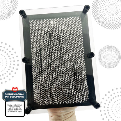 Nagelbord 18x13x4.5 cm zwart zilver