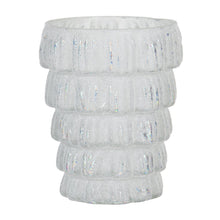 Tealight holder Ø 9x11 cm White Glass Tealight Holder