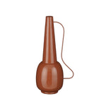 Vaas bruin 24x18x54 cm ijzer fluweel