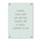 Garden poster friends food mint