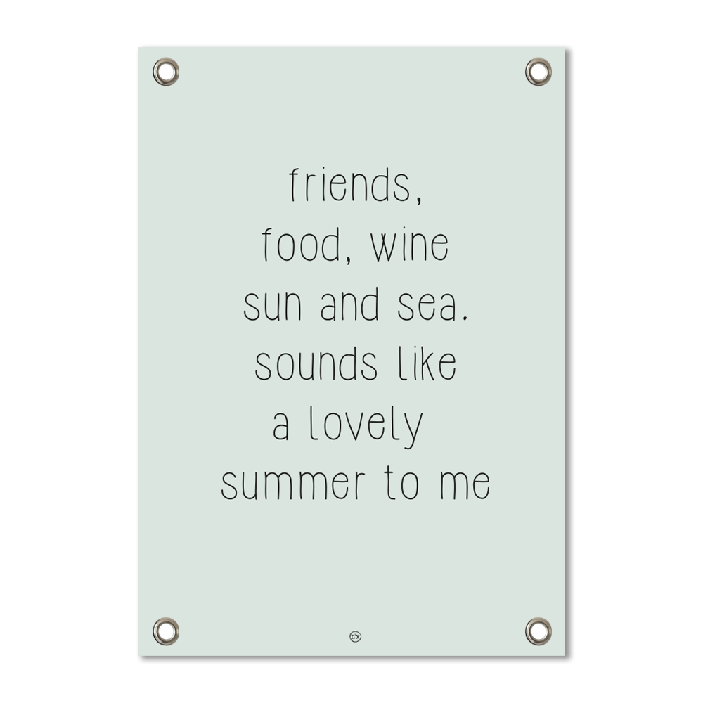 Garden poster friends food mint