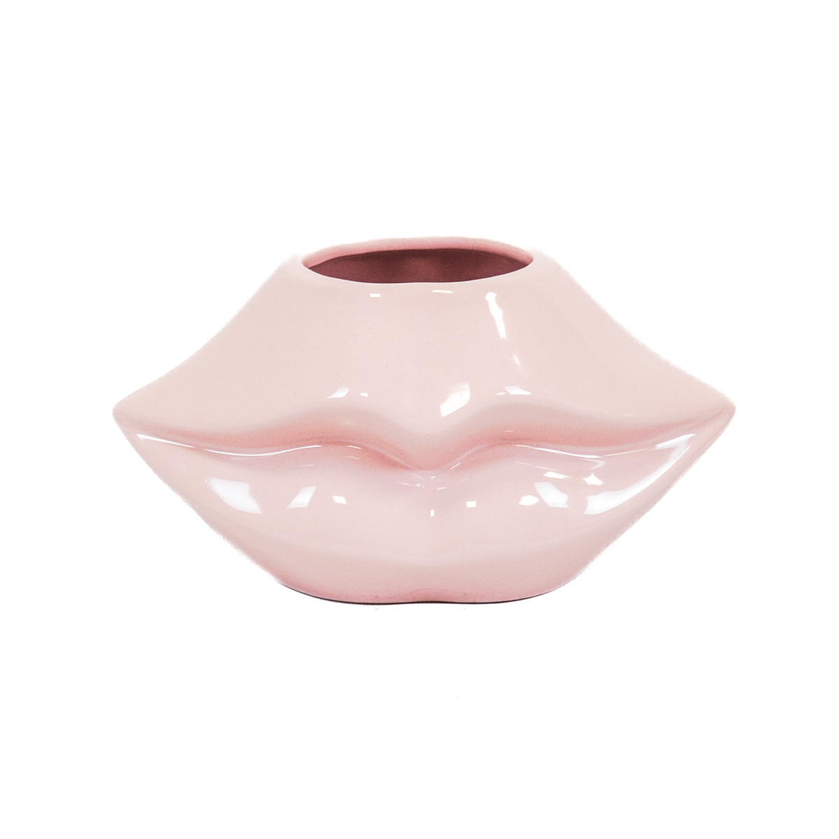 Lippenvaas keramiek lichtroze 21x19x11 cm