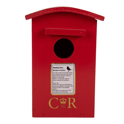 Vogelhuis 14x12x21 cm Rood Hout
