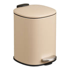 Pedaalemmer 3L metaal beige soft close