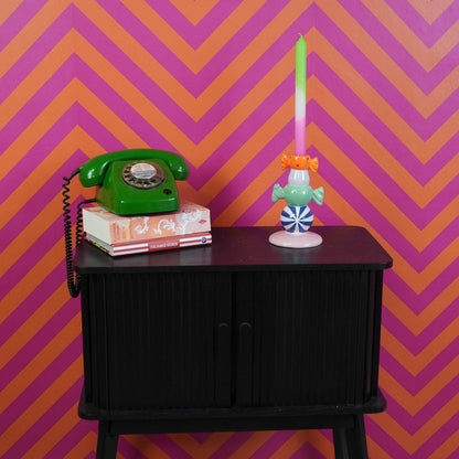 Kandelaar-Stapled Toffee Candy-Multi Colour-11x11x18cm